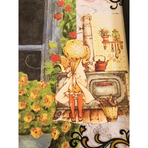 Fall Thanksgiving Kitchen Framed Handmade Collage Wall Art Retro Holiday Decor - Picture 5 of 6